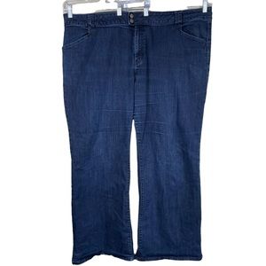 Lane Bryant High-rise Boot Cut Stretchy Denim Blue Jeans Size 28 Trouser Pants